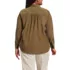 Women's Plus Size Pincord Button Front Shirt, Back