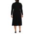 Women's Plus Size Fine Gauge Fitted Sweater Dress, Back