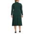 Women's Plus Size Fine Gauge Fitted Sweater Dress, Back