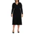 Women's Plus Size Fine Gauge Fitted Sweater Dress, Front