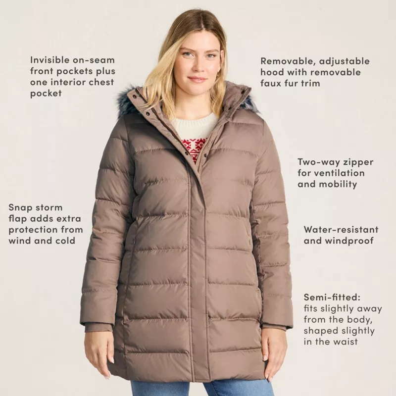 Women's Plus Size Max 600 Down Puffer Coat, alternative image