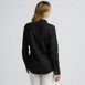 Women's Black Denim Button Front Shirt, Back