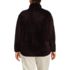 Women's Plus Size Full Zip Cozy Sherpa Fleece Jacket, Back