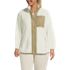 Women's Plus Size Full Zip Cozy Sherpa Fleece Jacket, Front