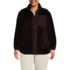 Women's Plus Size Full Zip Cozy Sherpa Fleece Jacket, Front
