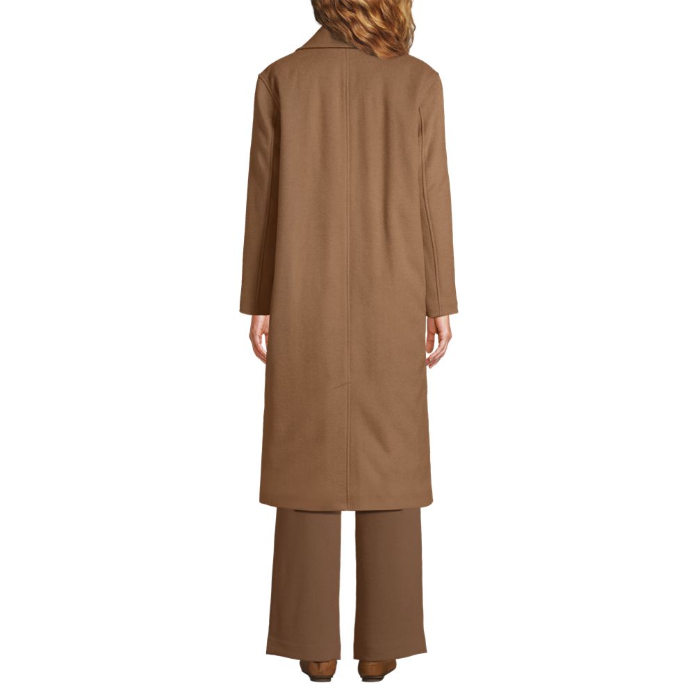 Women's Insulated Double Breasted Wool Coat | Lands' End