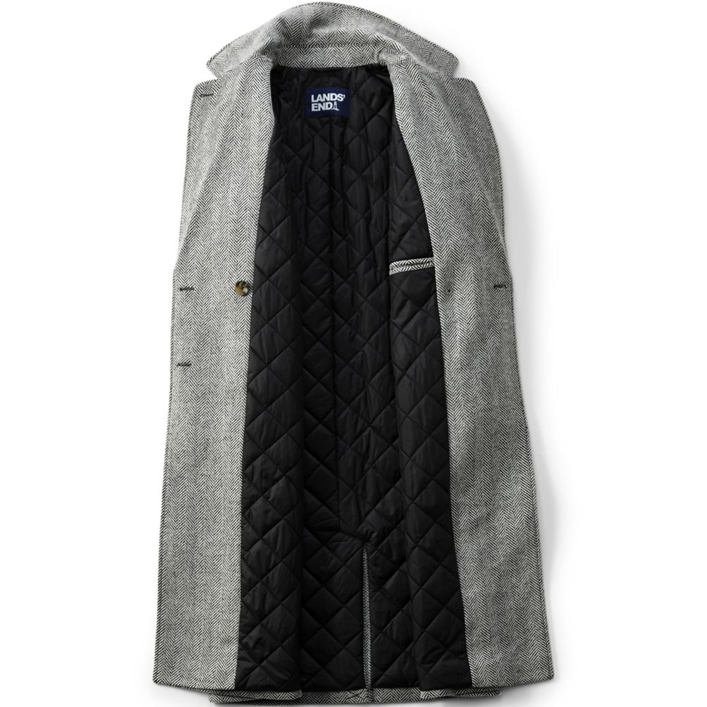 Women's Insulated Double Breasted Wool Coat | Lands' End