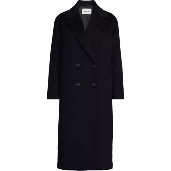 Women's Insulated Double Breasted Wool Coat - primary