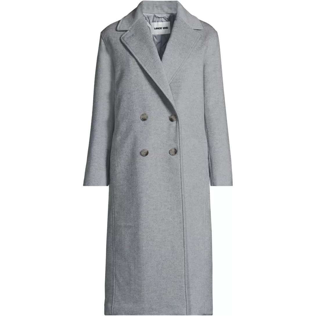 Women's Insulated Double Breasted Wool Coat