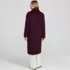 Women's Insulated Double Breasted Wool Coat, Back
