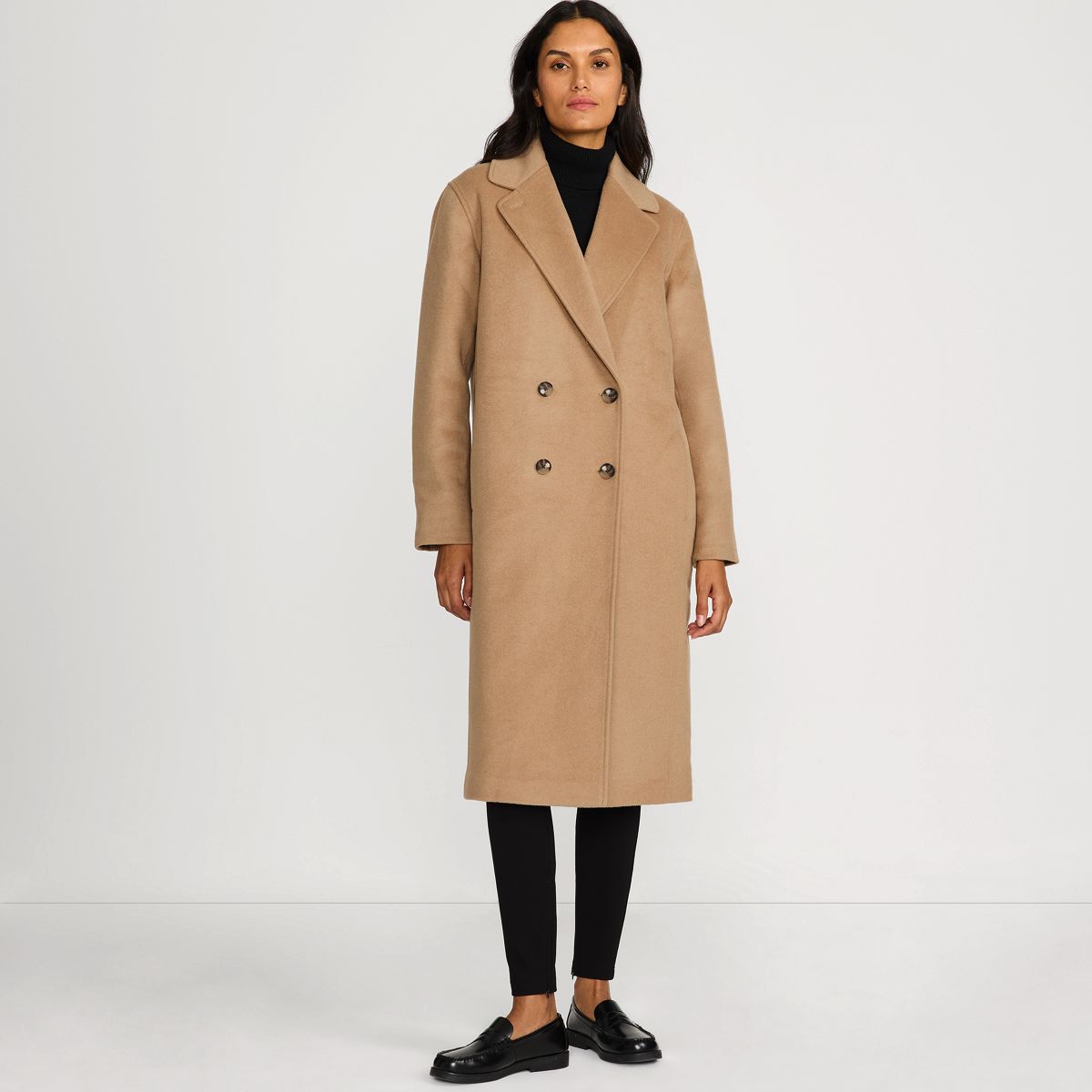 Women's Insulated Double Breasted Wool Coat