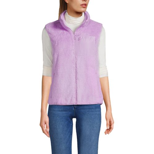 Women's Cozy Sherpa Fleece Vest, Front