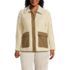 Women's Plus Size Fleece Sherpa Quilted Jacket, Front