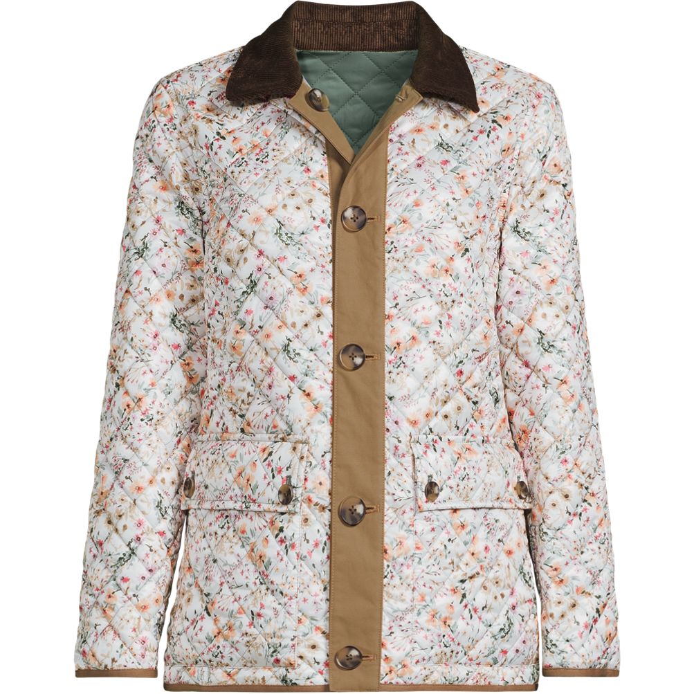 Women's Reversible Barn Quilted Insulated Jacket | Lands' End