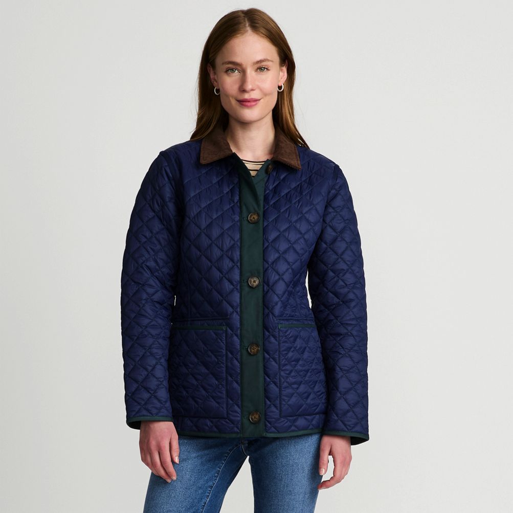 Lands end quilted coat hotsell