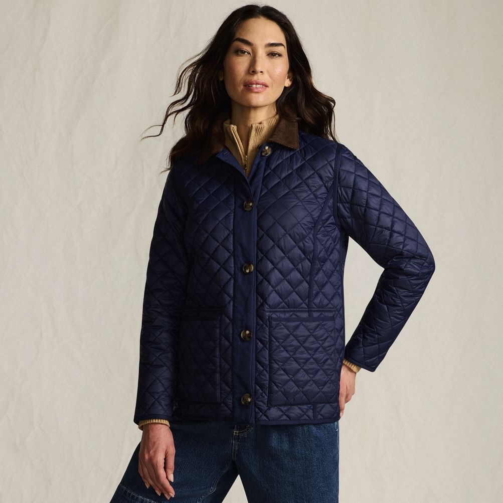 90s〜 LAND'S END Quilting Jacket Men's Quilted Insulated Shirt Jacket | Lands' End