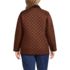 Women's Plus Size Reversible Barn Quilted Insulated Jacket, Back