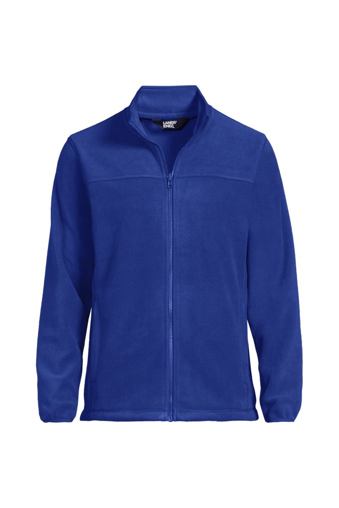 Lands' End School Uniform Men's Thermacheck 200 Fleece Jacket In Blue