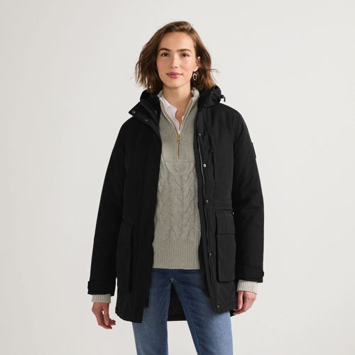  Lands' End Wasserdichter 3-in-1-parka Squall, Damen, Größe:40-42 Petite, Schwarz, Polyester/nylon, By Lands' End 