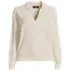 Women's Cashmere Johnny Collar Sweater, Front