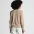Women's Cashmere Johnny Collar Sweater, Back