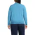 Women's Plus Size Cashmere Johnny Collar Sweater, Back