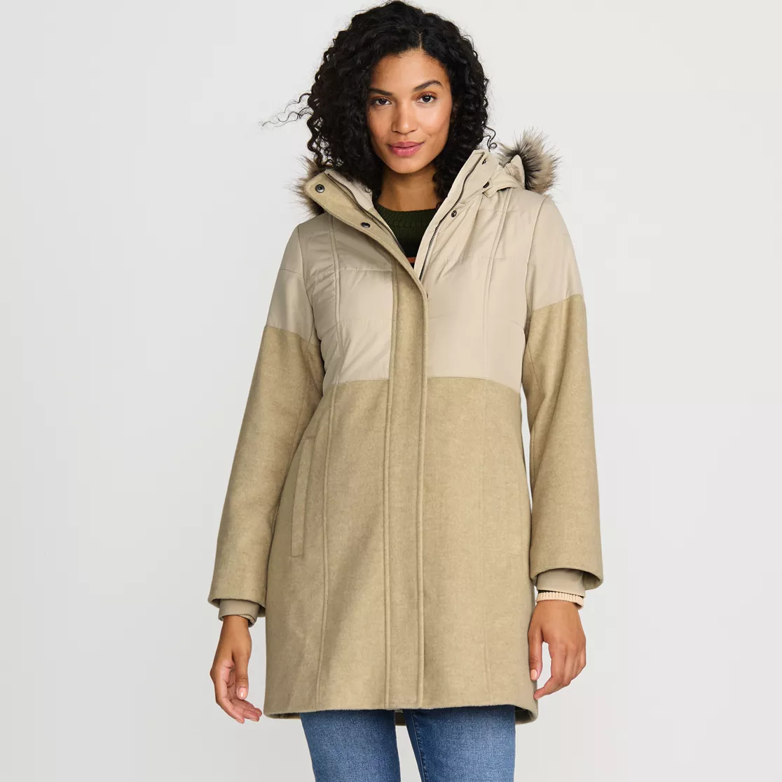 Women's Wool Hybrid Coat