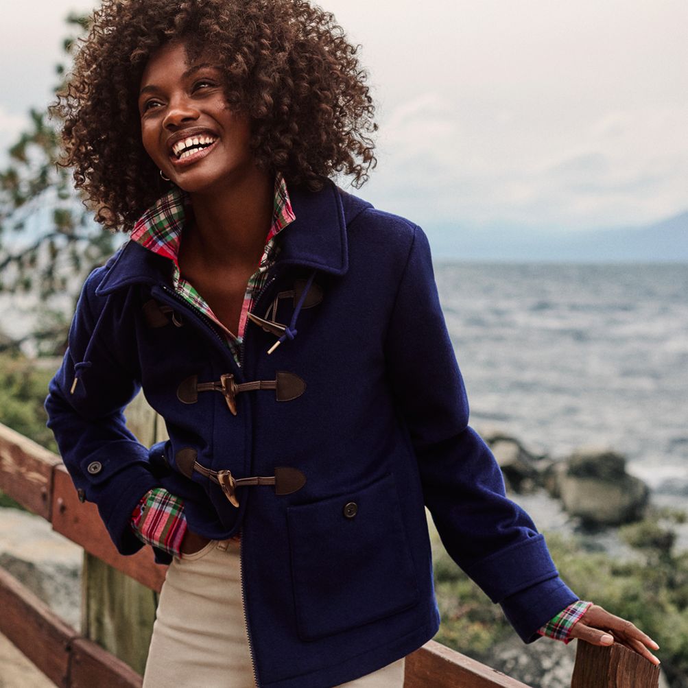 Women s Wool Duffle Jacket Lands End