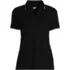 Women's Supima Short Sleeve Tipped Johnny Collar Polo Shirt, Front