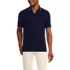 Men's Supima Short Sleeve Tipped Johnny Collar Polo Shirt, Front