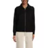School Uniform Women's Cotton Modal Long Sleeve Zip Front Cardigan Sweater Jacket, Front