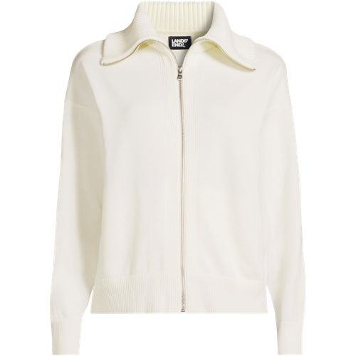 Zip front cardigan sweater women's sale