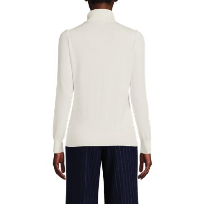 Women's Cotton Modal Long Sleeve Turtleneck Sweater - image 2