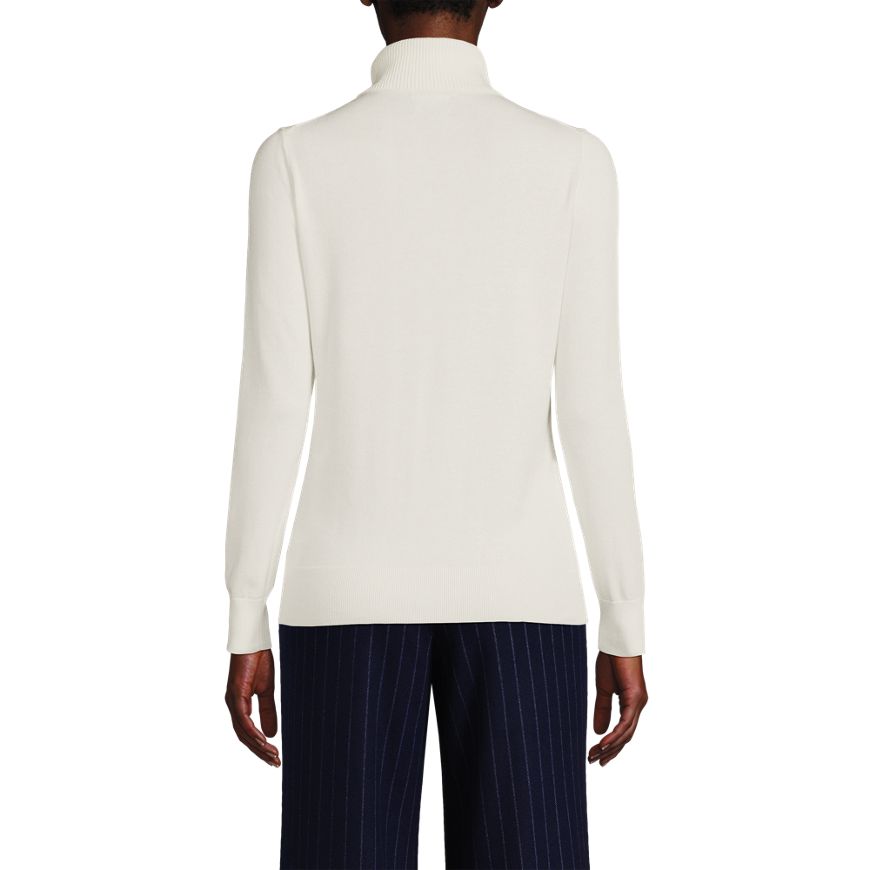 Women's Cotton Modal Long Sleeve Turtleneck Sweater