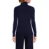 Women's Cotton Modal Long Sleeve Turtleneck Sweater, Back