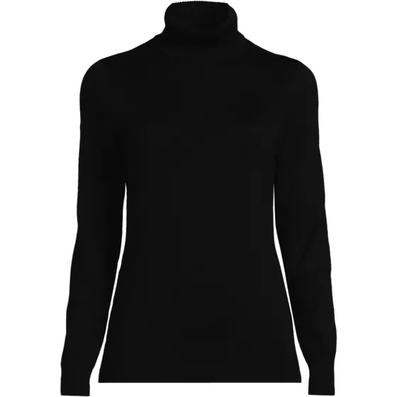 Women's Cotton Modal Long Sleeve Turtleneck Sweater - primary