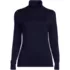 Women's Cotton Modal Long Sleeve Turtleneck Sweater, Front