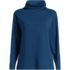 Women's Cotton Polyester Long Sleeve Funnel Neck Shirt, Front