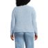 Women's Plus Size Tweed Boucle Cardigan Jacket Sweater, Back