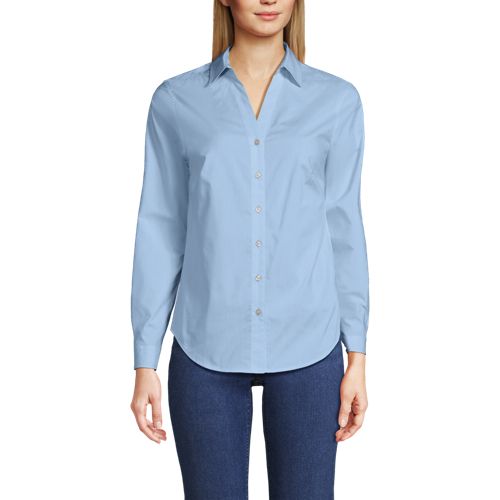knee length dresses for ladies Regular Fit Dress Shirt for Tall Women in Bright White 12 / Extra Tall / Bright White main image 1