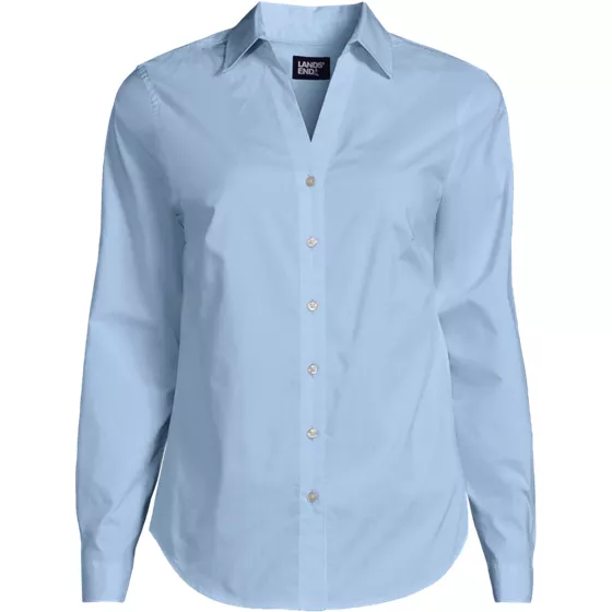 Women's Long Sleeve Coolmax V-neck Shirt - primary