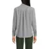 Women's Long Sleeve Polo Collar Popover Crepe Blouse, Back