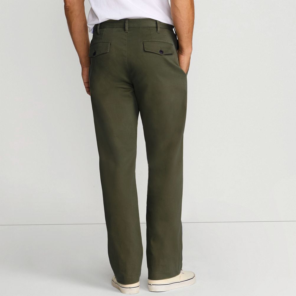 Men's Relaxed Fit Pleated Knockabout Chino Pants | Lands' End