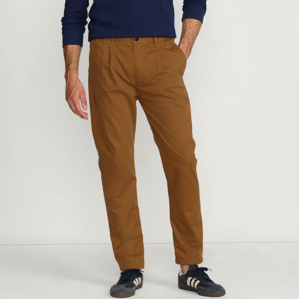 Men's Tapered Fit Travel Kit Chino Pants | Lands' End