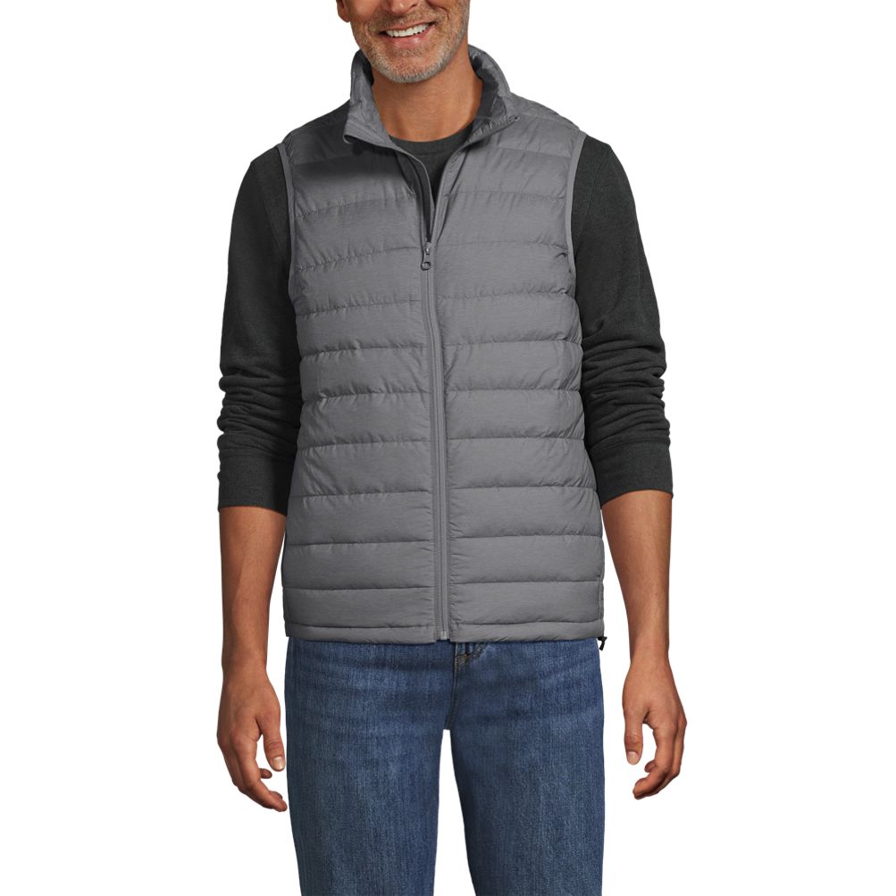 Men's Wanderweight Packable Down Vest | Lands' End