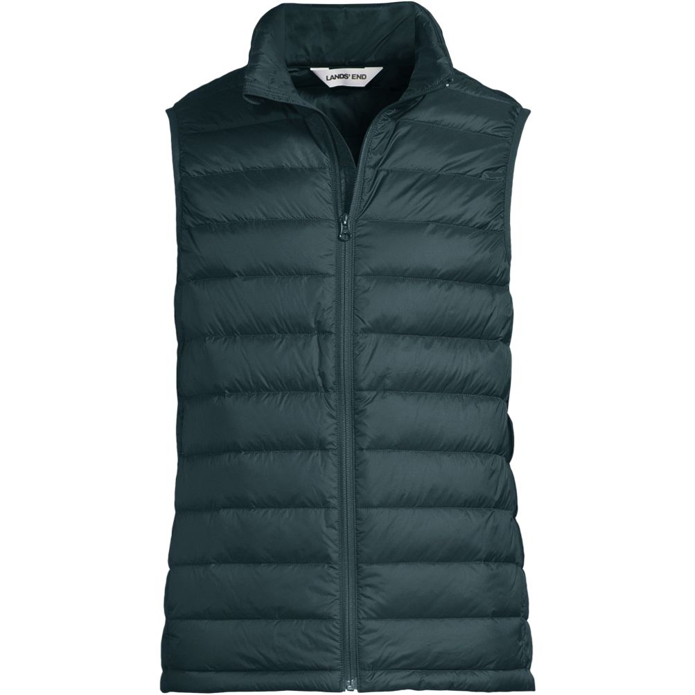 Men's Wanderweight Packable Down Vest | Lands' End