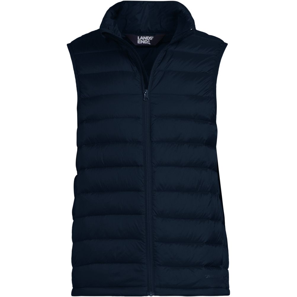 Men's Wanderweight Packable Down Vest | Lands' End