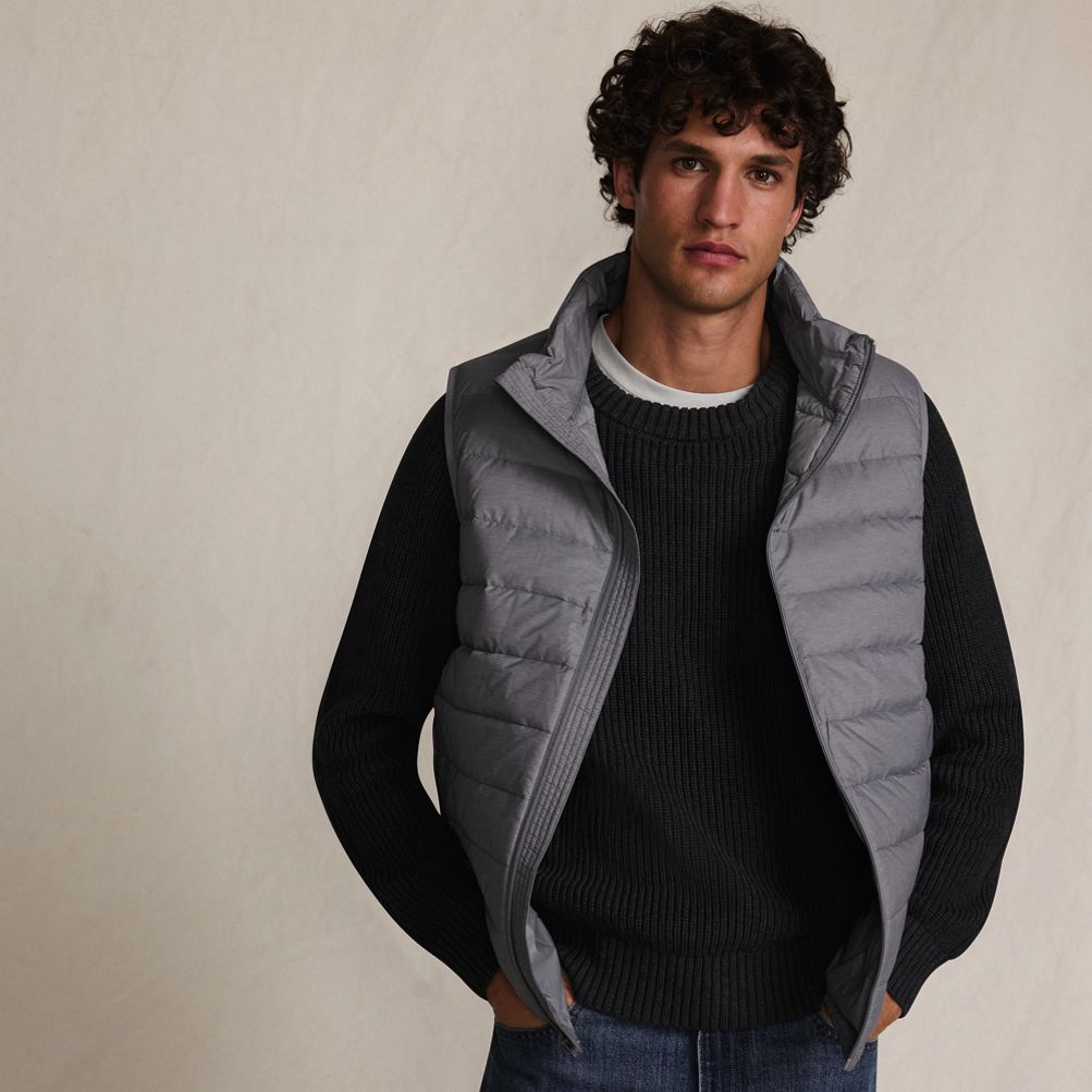 Men's Wanderweight Packable Down Vest | Lands' End