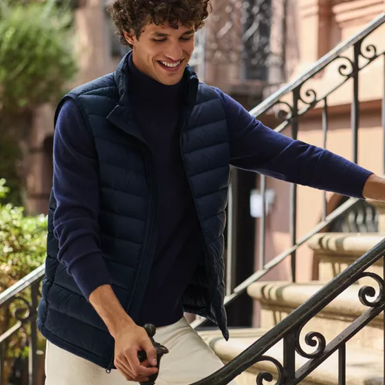Men's Tall Wanderweight Packable Down Vest - primary