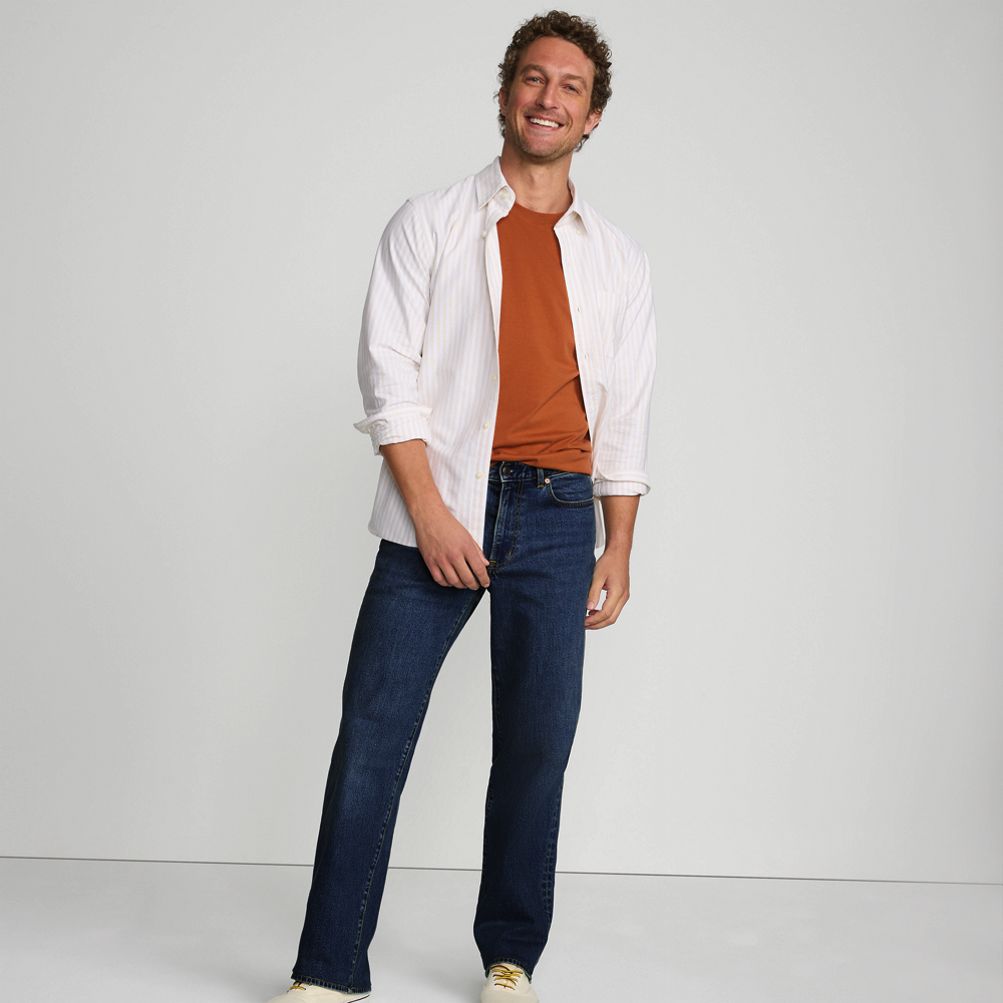Men's Stretch Relaxed Fit Jean | Lands' End
